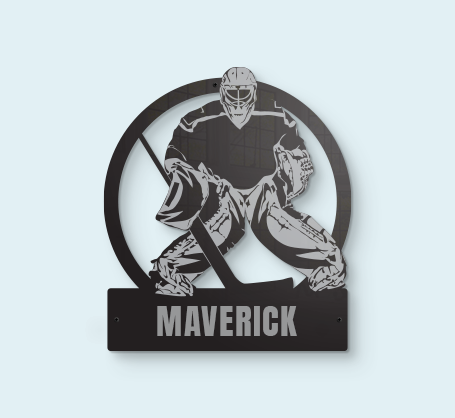 Hockey Goalie Wall Sign