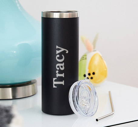 600ml Black Personalized Tumbler