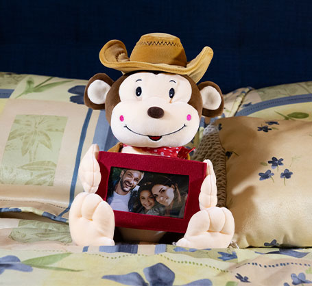 Plush Cowboy Monkey