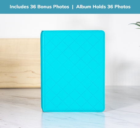 4x6 Teal Diamond Photo Album