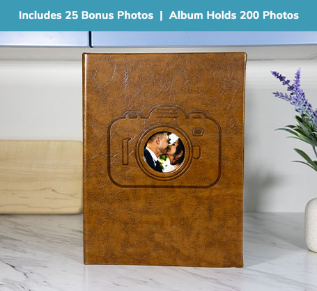 5x7 Brown Leather Photo Album