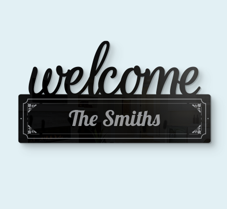 27" Welcome Wall Sign